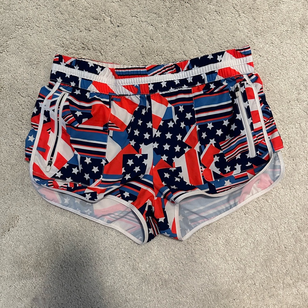American themed sports shorts from fabletics